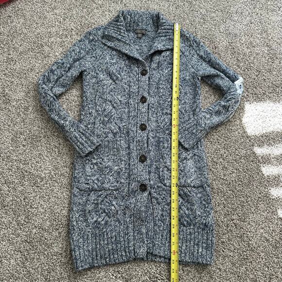 Point Sur J. Crew blue & white knit button front cardigan size XS - Picture 9 of 11